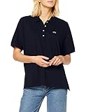 Fließendes Piqué Lacoste Damen PF6181 Poloshirt, Marine, M