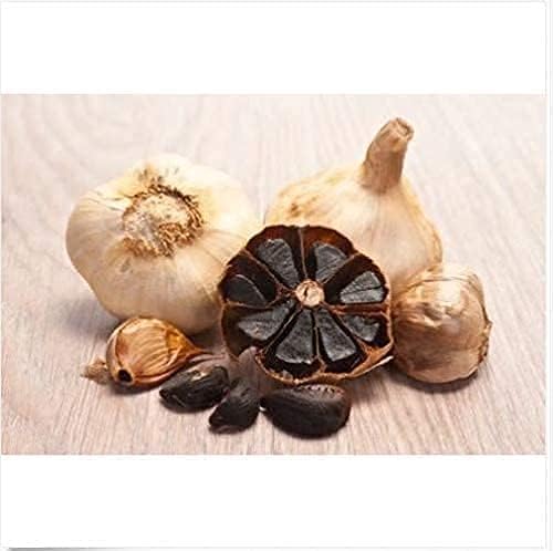 Semillas de ajo negro 100 Uds. Orgánica Heirloom Vegetales Jardinería en el hogar Plantación