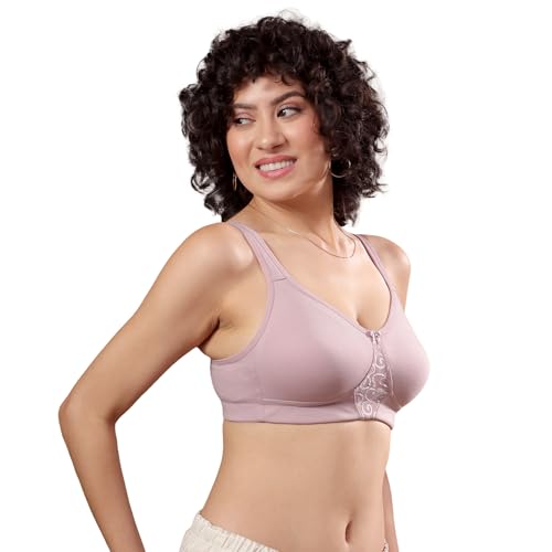 Image of Kalyani Chase Double Layered Cups Center Lace Full Coverage Seamless Bra