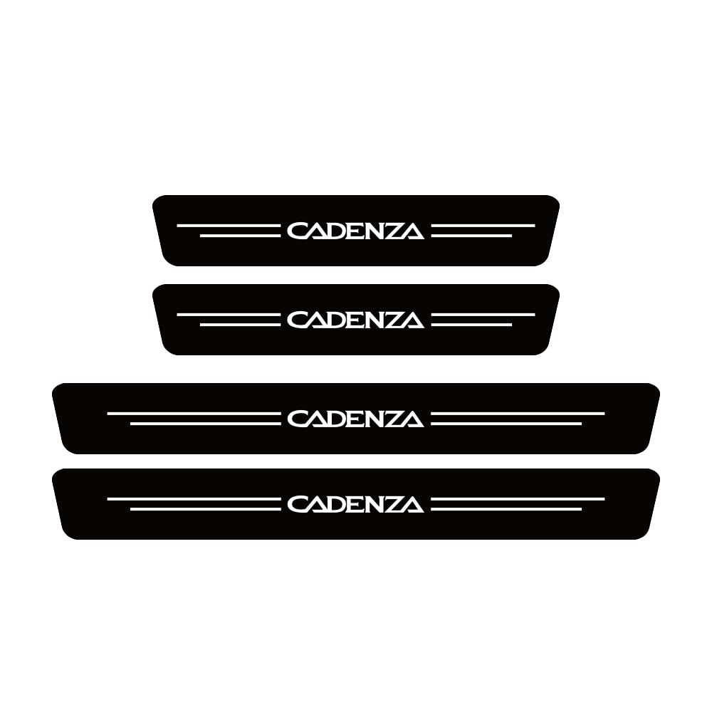 SDYAYFGE 4Pcs Kick Plates Car Door Sill Protector,for kia cadenza
