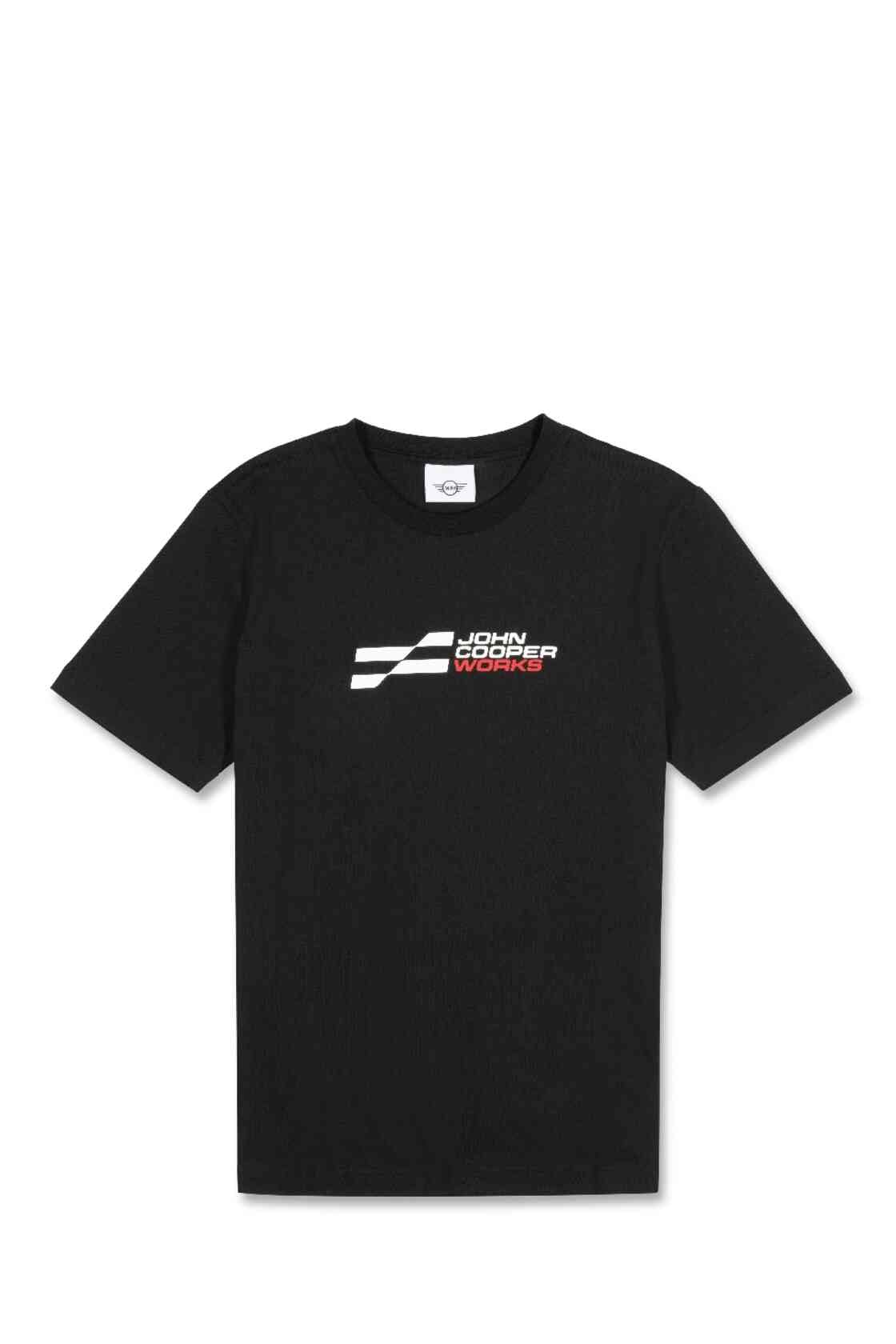Mini Men's Black Genuine Jcw Logo T Shirt Tee Top Short Sleeve Semi Loose Fit, Xl