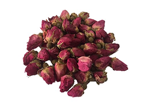 HerbsGreen Premium Dried Red Rose Buds, 100% Natural (4 oz. Bag)