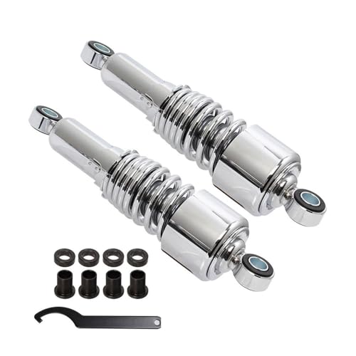 Amortisseur arrière 267mm en acier chromé au fini miroir pour Touring
