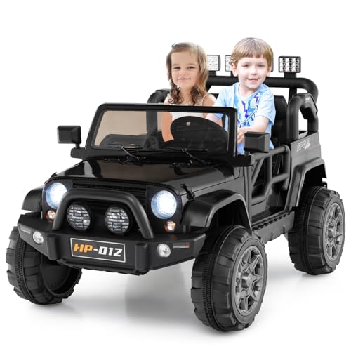 OLAKIDS 2 Seater Ride on Truck, 12V Battery Powered Electric...