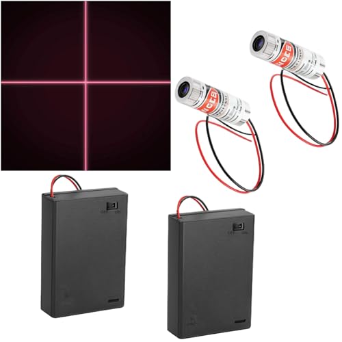 CTRICALVER Modulo Laser Rosso 650nm con Portabatterie