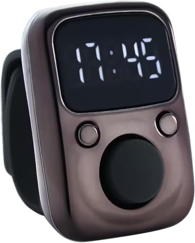 Image of Face Me Electric Finger Tally Counter Digital Tasbih Zikr Ring Pack of 1 Multicolour