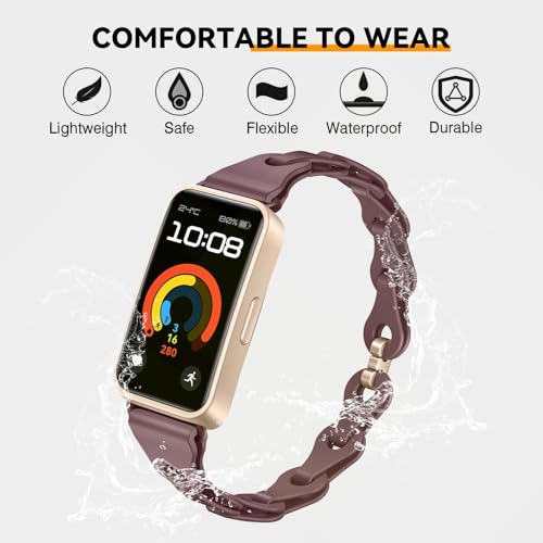 Correa compatible para Huawei Band 10/9/8 de silicona miniatura 2