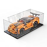 Self-Assembly Acrylic Display Case,Deluxe Dustproof Showcase,Cube Countertop Box for Pop Figures Collectibles Toys,Need Remove The Protective Film (15.7x8x10 inch; 40x20x25cm)
