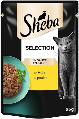 Sheba Sauce Collection Katzen Nassfutter im Portionsbeutel mit Huhn 28x85g 2