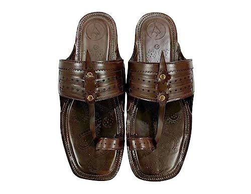Image of Men's Kolhapuri Chappals Ethnic Slippers For Men Traditional Kolhapuri Sandals Casual Flip Flops For Men