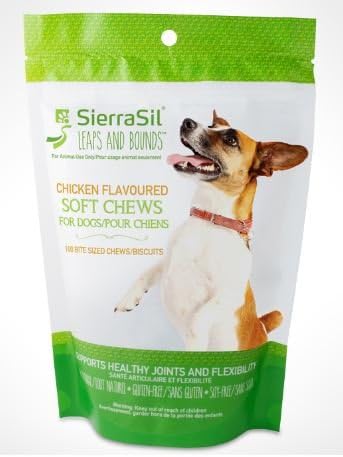 SierraSil Leaps and Bounds Dog Chews (chicken)- 100 bite sized soft chews