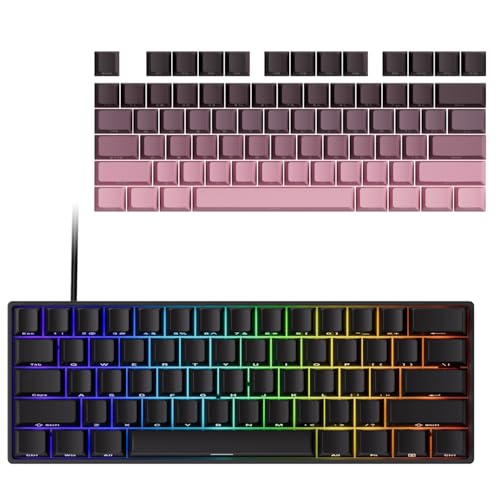 MonsGeek FUN60 Pro SP �L�����f�� 0.01mm���s�b�h�g���K�[�Ή� ���C�X�C�b�` �Q�[�~���O�L�[�{�[�h �u���b�N + �u���b�N & �s���N�O���f�[�V�����L�[�L���b�v