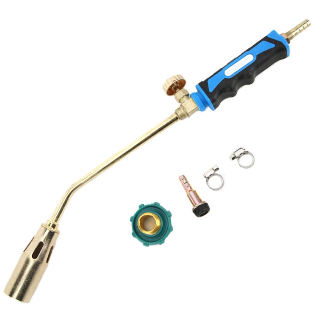 Cakeeyum Blue Gas Welding Torch Welding Heating Torch Liquefied Gas Blowtorch Flame 30Mm Nozzle Single Switch For Industrial Heating, Industrial, Li