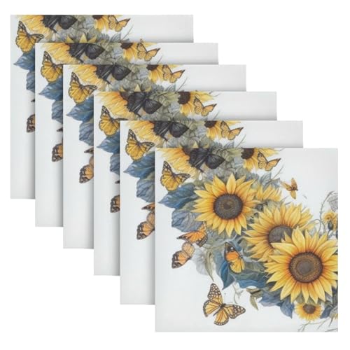 Servilletas de tela multicolor pack 6 20x20 pulg miniatura 2