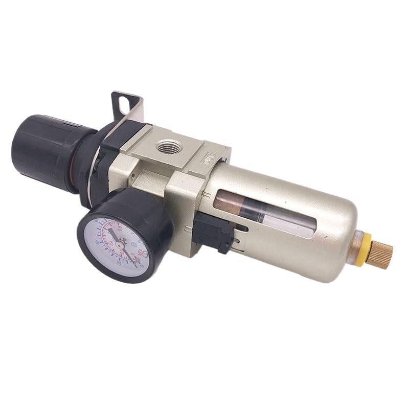 Pneumatic Type air Filter Regulator Unit AW4000-04/06 1/2 3/4 inch with Cover Automatic Manual Drain air Treatment(AW4000-04)