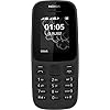 Nokia 105 – GSM ontgrendelde mobiele telefoon (1,8 inch display, 4 MB ROM, Dual SIM) zwart