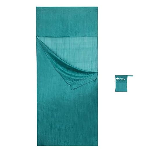 Vagabag Hüttenschlafsack Insektenschutz Seide - Reiseschlafsack Ultraleicht - Als Sommer Schlafsack und Schlafsack Inlay geeignet - Premium Seidenschlafsack 100% Naturseide