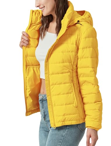 Women's Packable Puffer Jacket Hooded Lightweight Puffy Jackets Windproof Winter Coat2