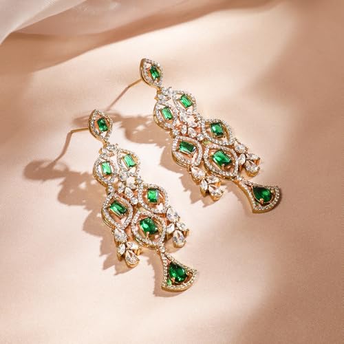 Image of Rubans AD Zircon Ornate Necklace for Woman with Earrings Set