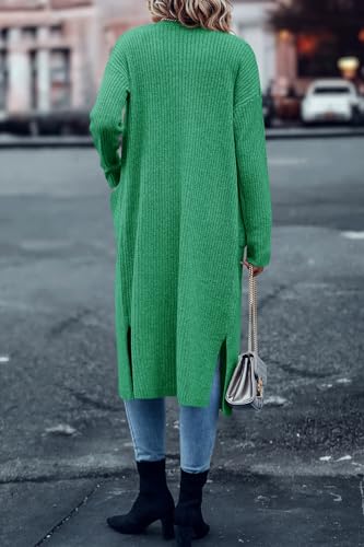 Image of Danedvi Long Cardigan Sweaters Women Trendy Open Front Coat with Pockets