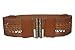 Women's 3" (75 mm) Wide High Waist Perforated Braided Stretch Engraving Belt