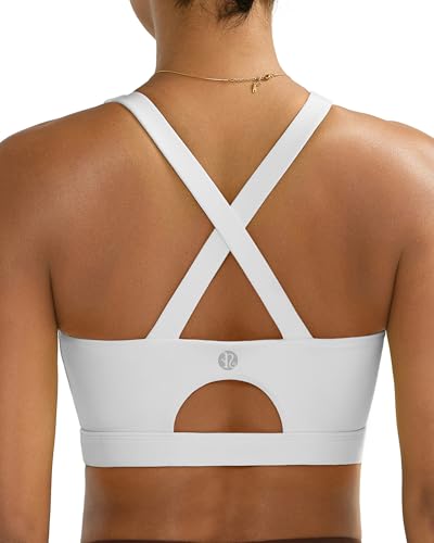 Image of RUNNING GIRL Sports Bra for Women High Support,Molded Cup Strappy Running Sports Bras with Sewn in Pads