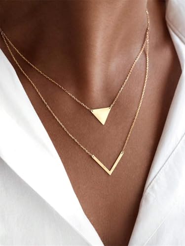1PC Gold Necklace for Women, Delicate Pendant Jewelry, Fashionable Women's Jewelry for Prom, Layered Necklaces for Women, Elegant Choker Necklace for Special Events