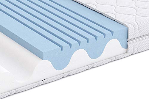 Amazon Basics Hochelastische Wendematratze, Mittel Fest (H3) and fest (H4), 160 x 200 x 20 cm, Weiß – Bild 3