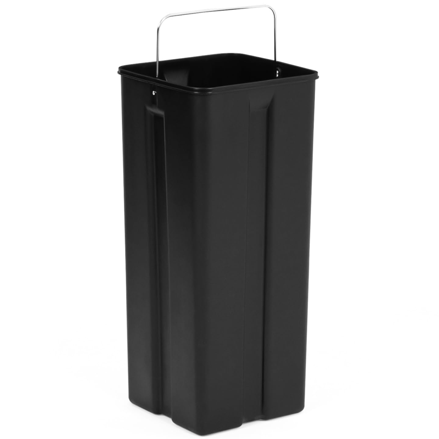 IDMarket - Bidone da cucina a selezione selettiva 2 x 30L nero 2 secchi estraibili e pedali in metallo