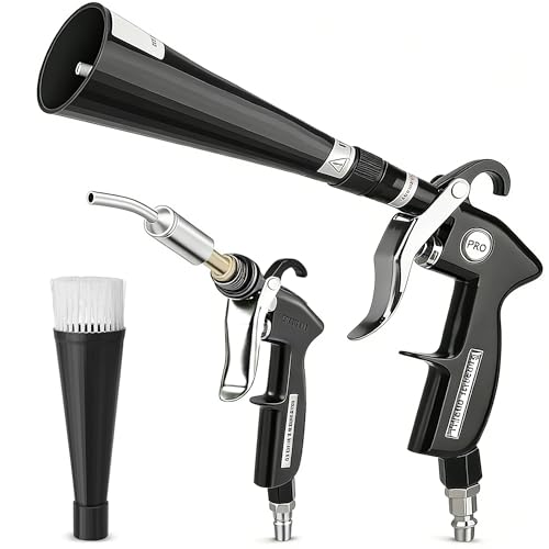 Image of Car Cleaning Gun Detailing Interior Dryer Air Blow Gun, High Pressure Blower Gun, Car Detailing Kit for Quickly Blasting Dirt and Dust Works, Car Detailing Tools with Air Compressor