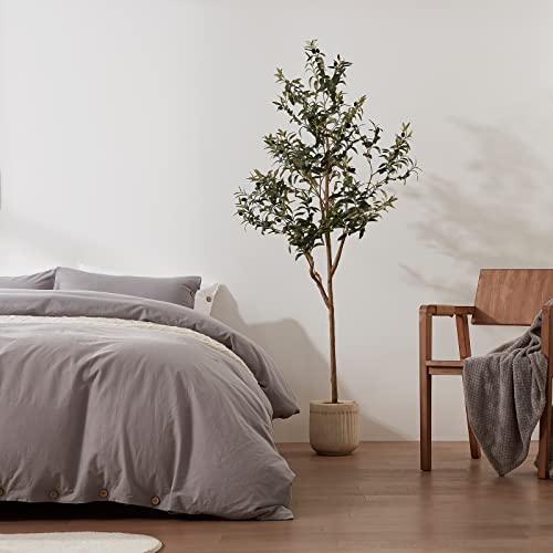 Diiger 6Ft (71'') Tall Artificial Olive Tree For Home Decor Indoor With Pot, Fake House Plants Home Decor Living Room, Floor Faux Plants Natural Artificial Tree #TOP3