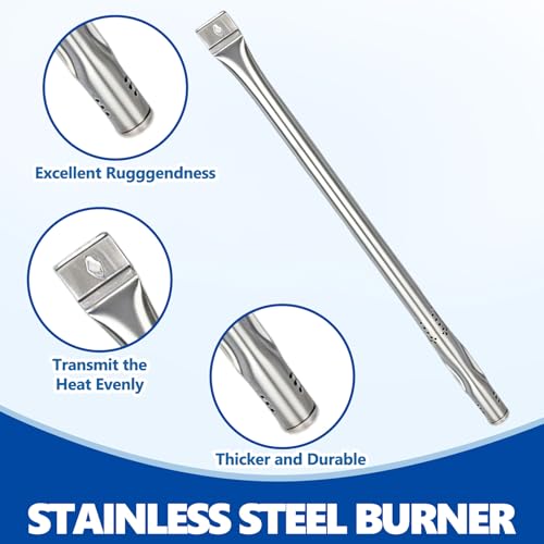 Image of Grill Replacement for Royal Gourmet GA5401T, Heat Plate Flavorizer Bar & Burner Tube & Igniter & Universal Adjustable Crossover Tube for Royal Gourmet Grill Replacement Parts, Stainless Steel