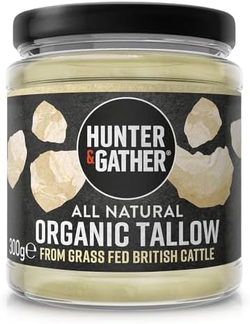 Hunter & Gather Organic Beef Tallow from Grass Fed British Cows 300g