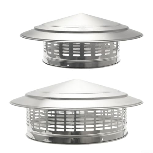 Sombrerete metálico de acero inoxidable para chimeneas residenciales 3
