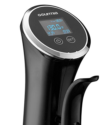 Gourmia Gsv138 Digital Sous Vide Machine Pod Immersion Circulator Cooker - Powerful 1200 Watts Motor - Digital Timer Display - Black - Includes Free Recipe Cookbook #TOP3