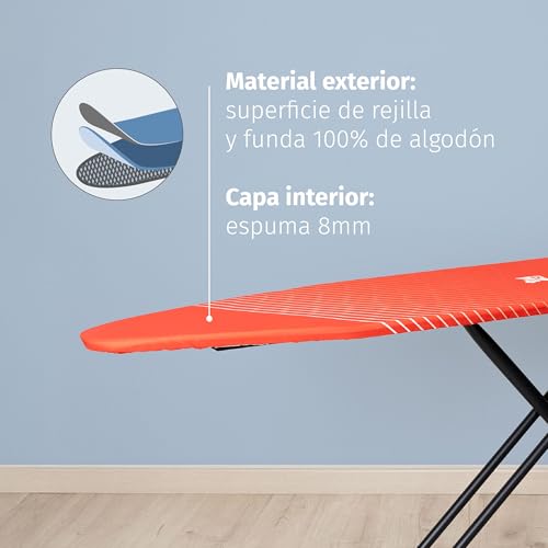 Tabla de planchar Di4 con funda de algodon de alta resistencia y chasis ergonomico 4