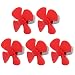 Aexit 5Pcs DC Electrical equipment 1.5V 2000RPM Large Torque Motor 4 Vanes 60mm Dia Propeller Red for RC