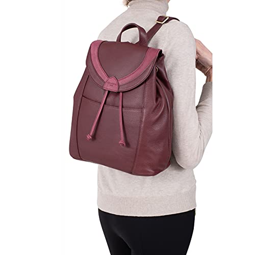 Hexagona - Zaino in pelle di vacchetta Dragonfly