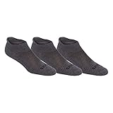 ASICS Cushion Low Cut Socks (Pack of 3), Grey Heather, Medium