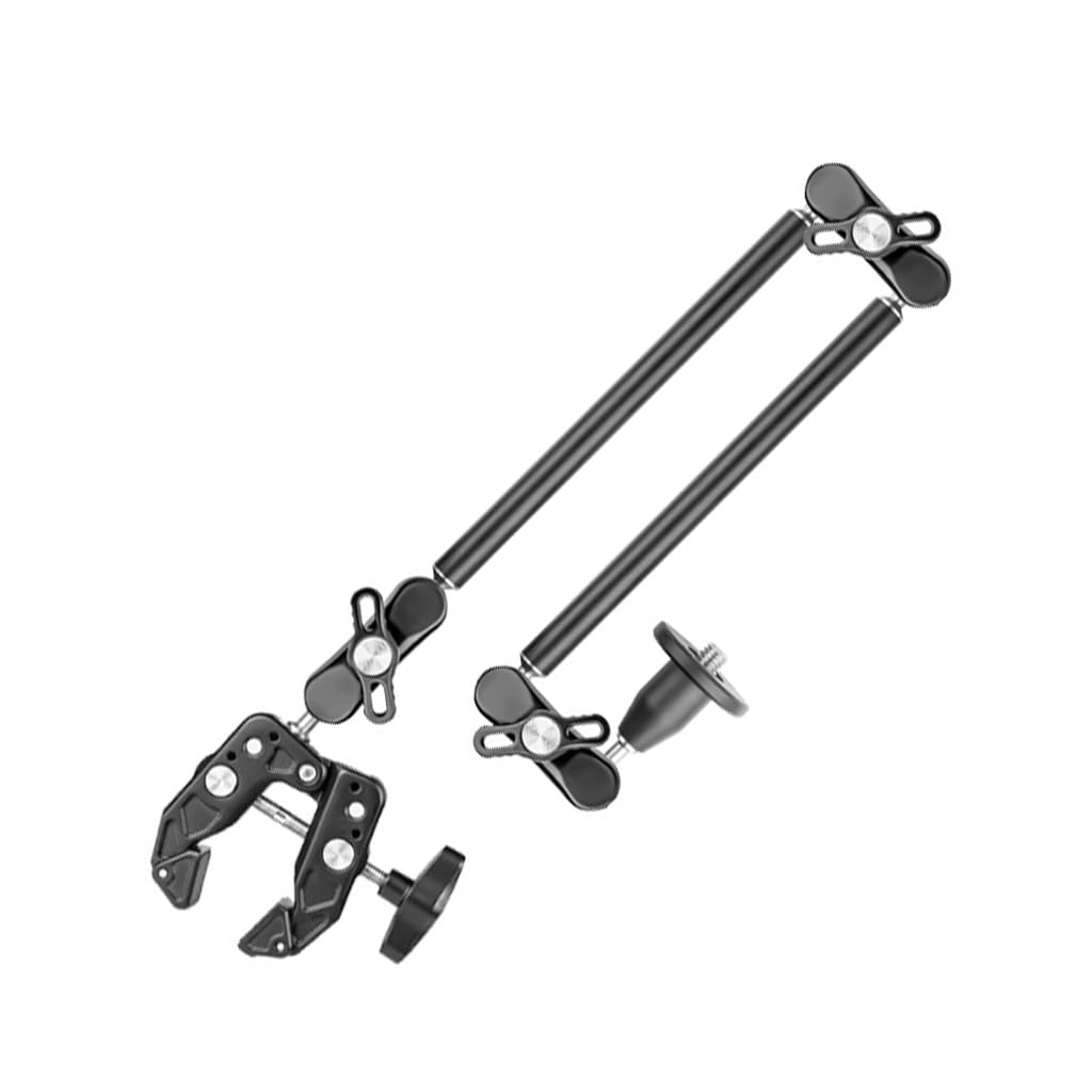 Soportes de soporte de brazo mágicos de aleación de aluminio con bloqueo seguro, estabilidad inquebrantable con tornillo de 1/4 3/8 para uso