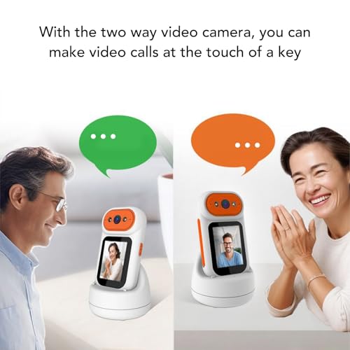 Image of Bewinner 1080P HD Two-Way Video Camera, 350 Rotating Security Cam with Gesture Zoom, Smart Motion Detection for Home Elderly Baby Pets, One Touch Calling 2000mAh Battery up to 128GB