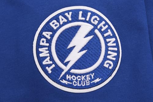 Camiseta de chenilla NHL Classic para mujer con acabados de algodón premium azul L 6