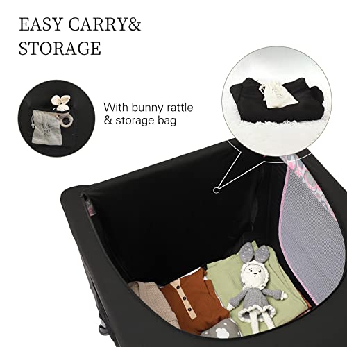 Pack N Play Blackout Cover, Crib Canopy Cover For Pack And Play, Breathable Blackout Tent For Travel Crib, Portable Stretchy Netting Cover For Indoor Outdoor Travel Playard #TOP4