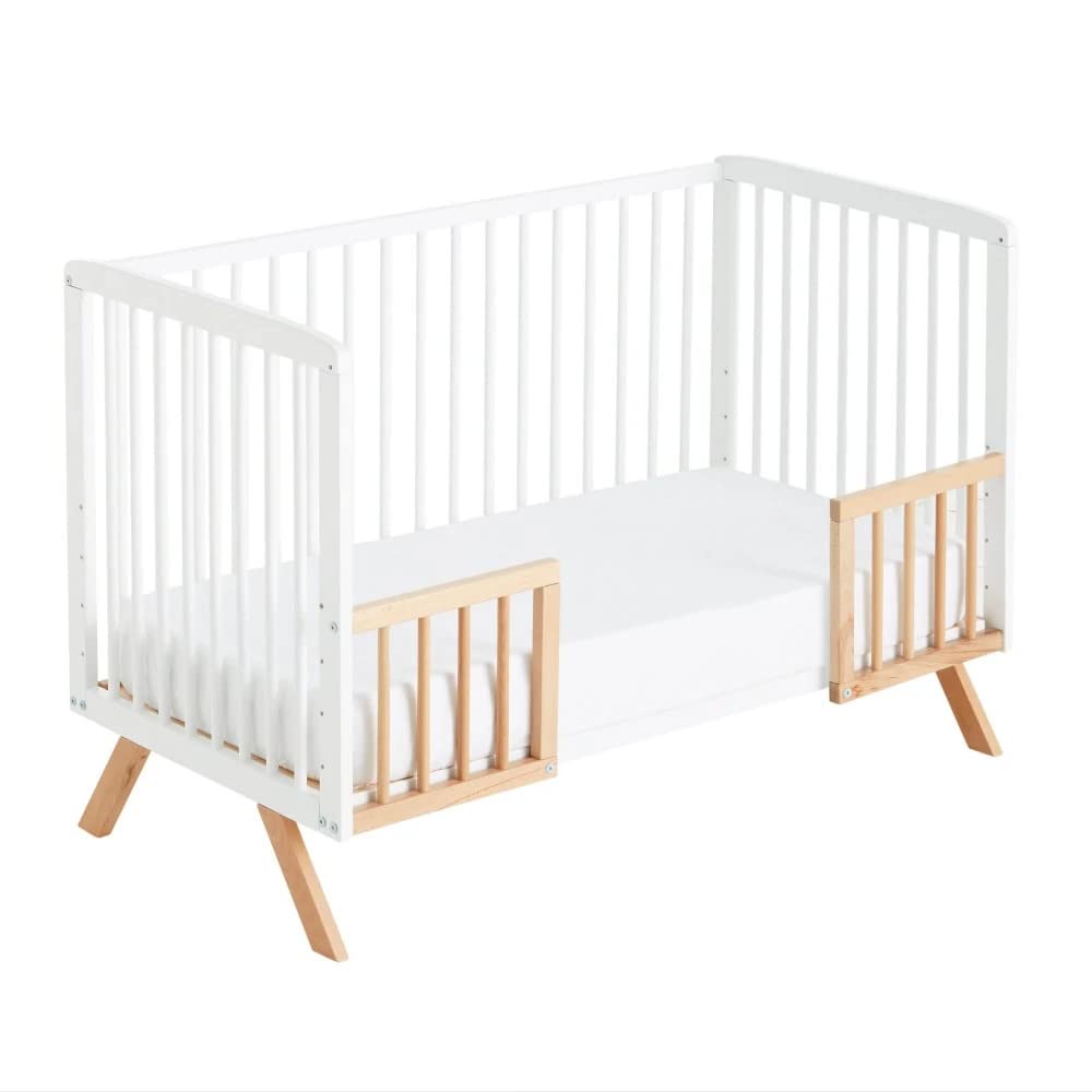 Barandilla de Seguridad Estilo Nórdico Natural para Cunas Colecho Convertibles en Cama CoolDreams