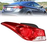 Boine Left Driver Side Tail Light Compatible With 2011 2012 2013 Hyundai Elantra Rear Light Brake Lamps Replaces 924013Y000 HY2804119 (Left Driver Side)
