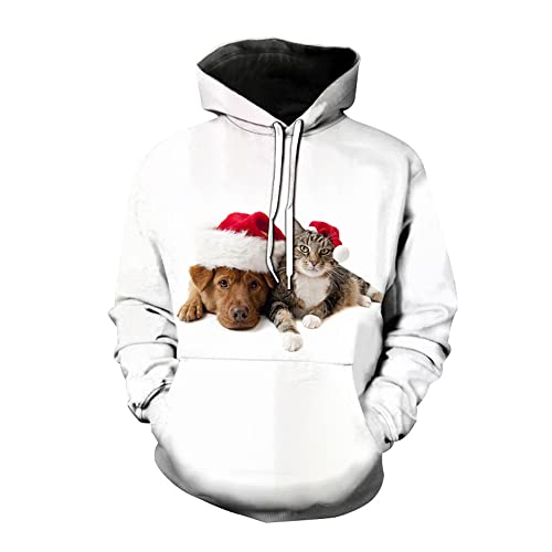 Pull Capuche Hommes Oversize Confortable Décontracté Pull Hommes 3D Animal Imprimé Couples Sweat Classique Rue Tendance Hip Hop Style Sweat Capuche Hommes RT-02 6XL Cover
