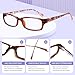 Kerecsen Reading Glasses 5 Pairs Fashion Ladies Readers Spring Hinge with Pattern Print Eyeglasses for Women (5 Brown, 3.0, x)