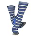 Women and Girls Valued Trouser Socks 6-Pair Crew Socks (Thin Stripe)