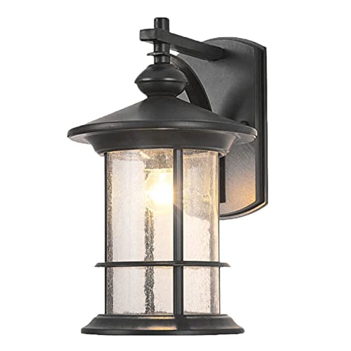 CHUNGYANG American - Aplique de pared para exteriores, IP44, impermeable, para decoración de fachada, lámpara de pared E26 para patio, balcón, terraza, jardín