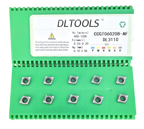 Inserts en carbure CNC contre les vibrations du tournage finition aluminium DLTOOLS CCGT060208